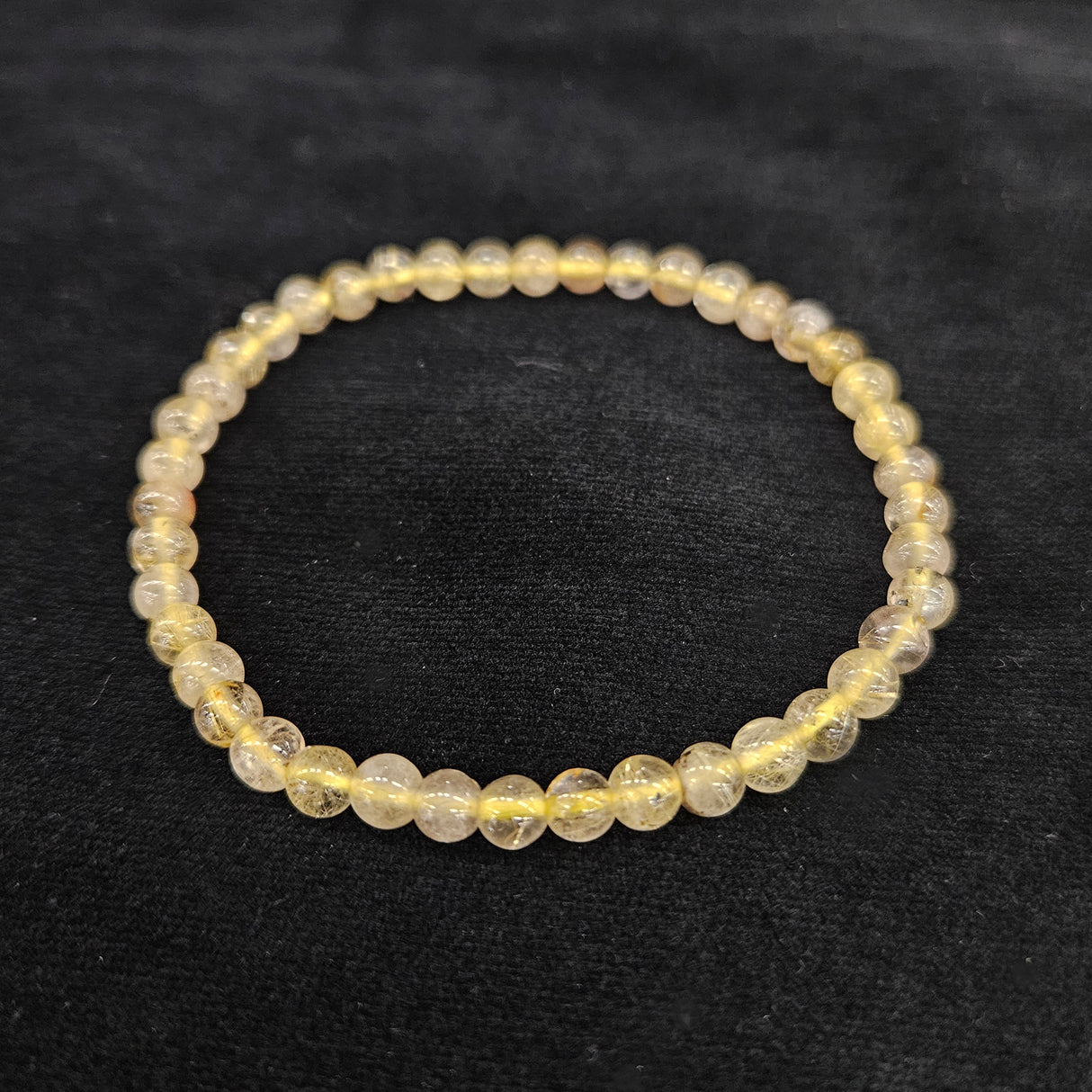 【ヒカルチル】【開運】ルチルクォーツ 4mm ブレスレット