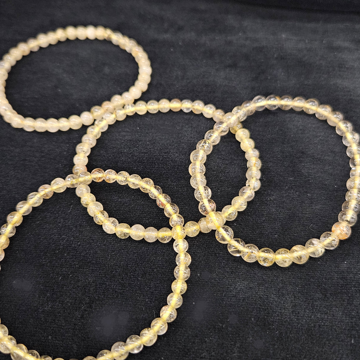 【ヒカルチル】【開運】ルチルクォーツ 4mm ブレスレット