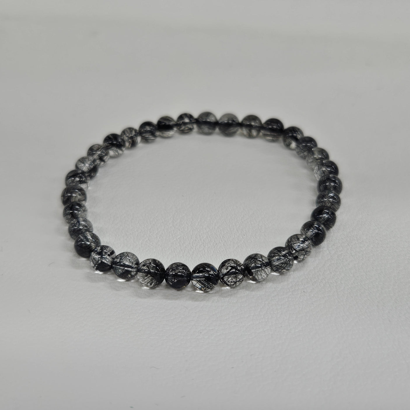 【高品質】ブラックルチルクォーツ ブレスレット 5mm