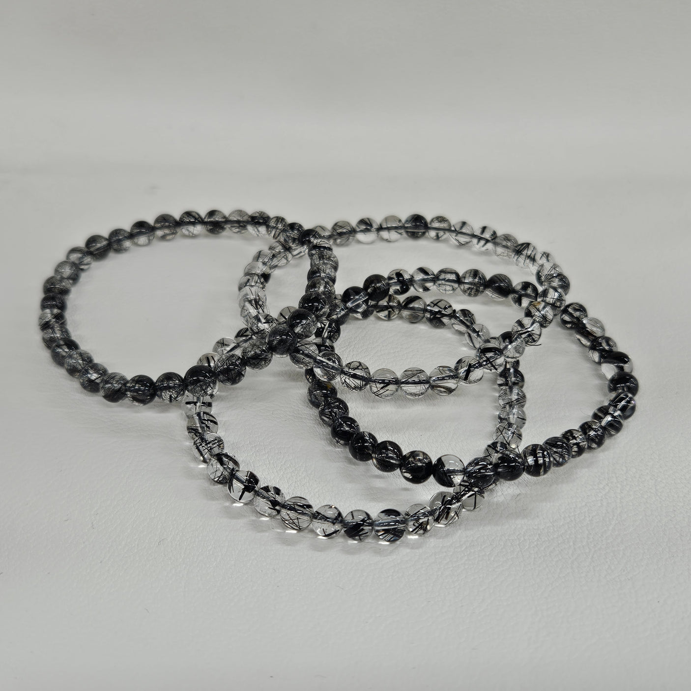 【高品質】ブラックルチルクォーツ ブレスレット 5mm