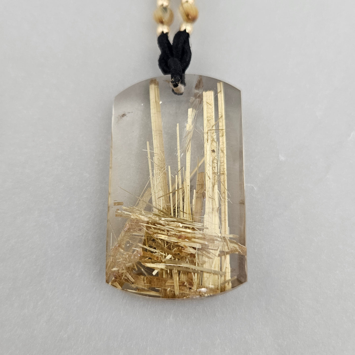 タイチンルチルペンダントトップ約32x21mm 【会長秘蔵コレクション】<0014>