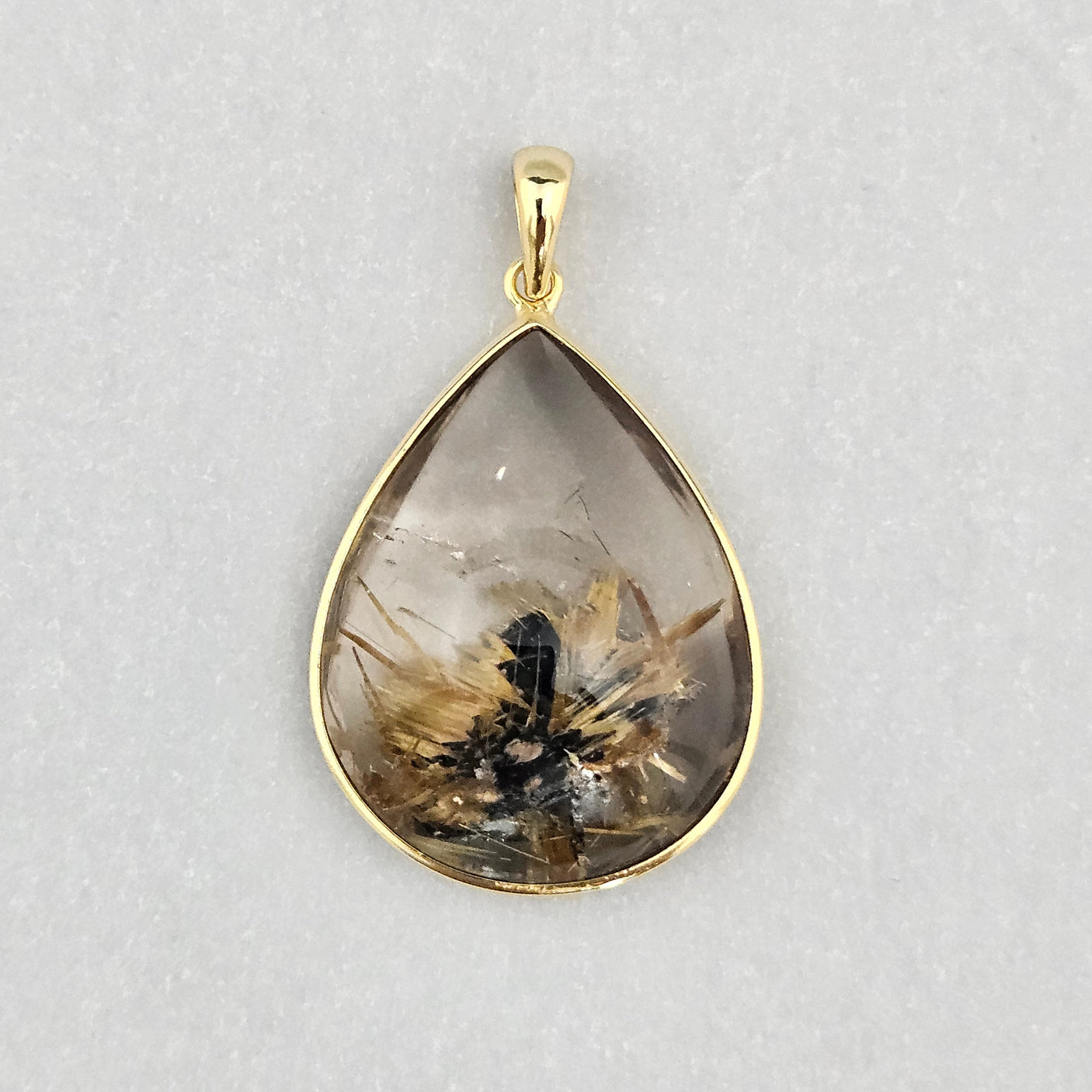 ゴールドタイチンペンダントトップ 約31x25mm【会長秘蔵コレクション】<0015>