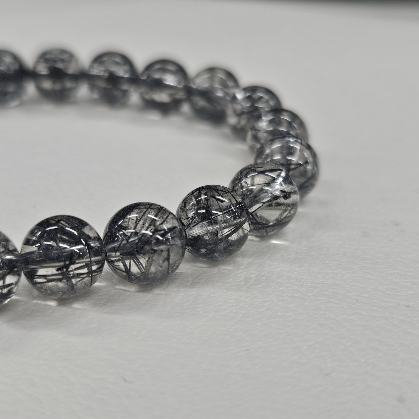 ハイグレードブラックルチルブレスレット 約8mm 【会長秘蔵コレクション】<0040>