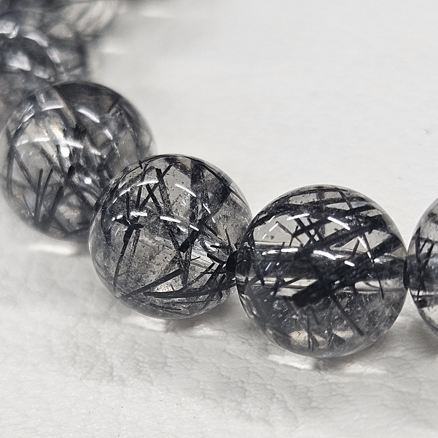 ハイグレードブラックルチルブレスレット 約8mm 【会長秘蔵コレクション】<0040>