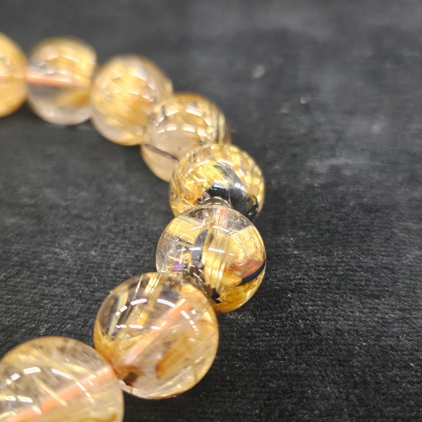 ルチルブレスレット 約11mm 【会長秘蔵コレクション】<0084>