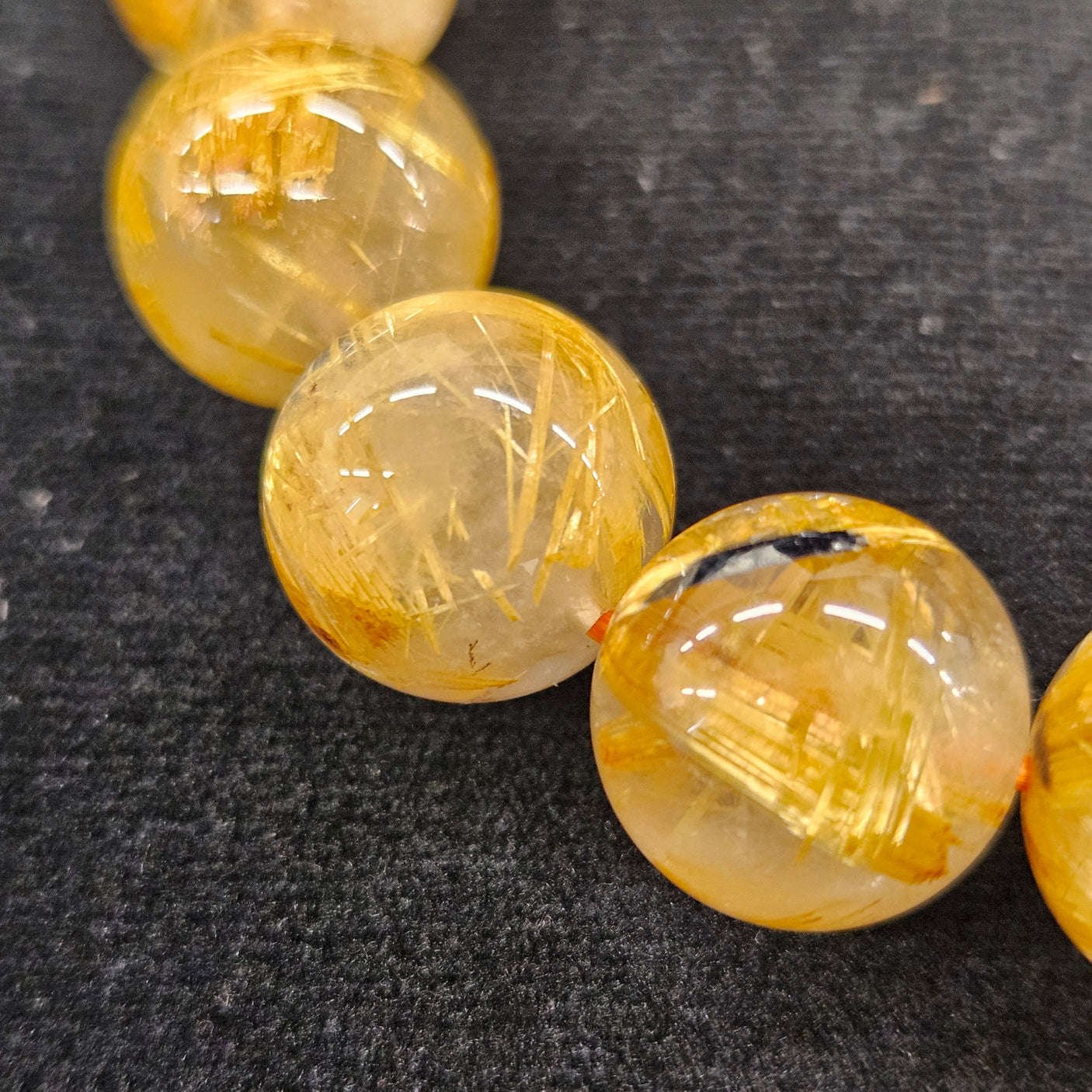 ルチルブレスレット 12mm 【会長秘蔵コレクション】<0083>