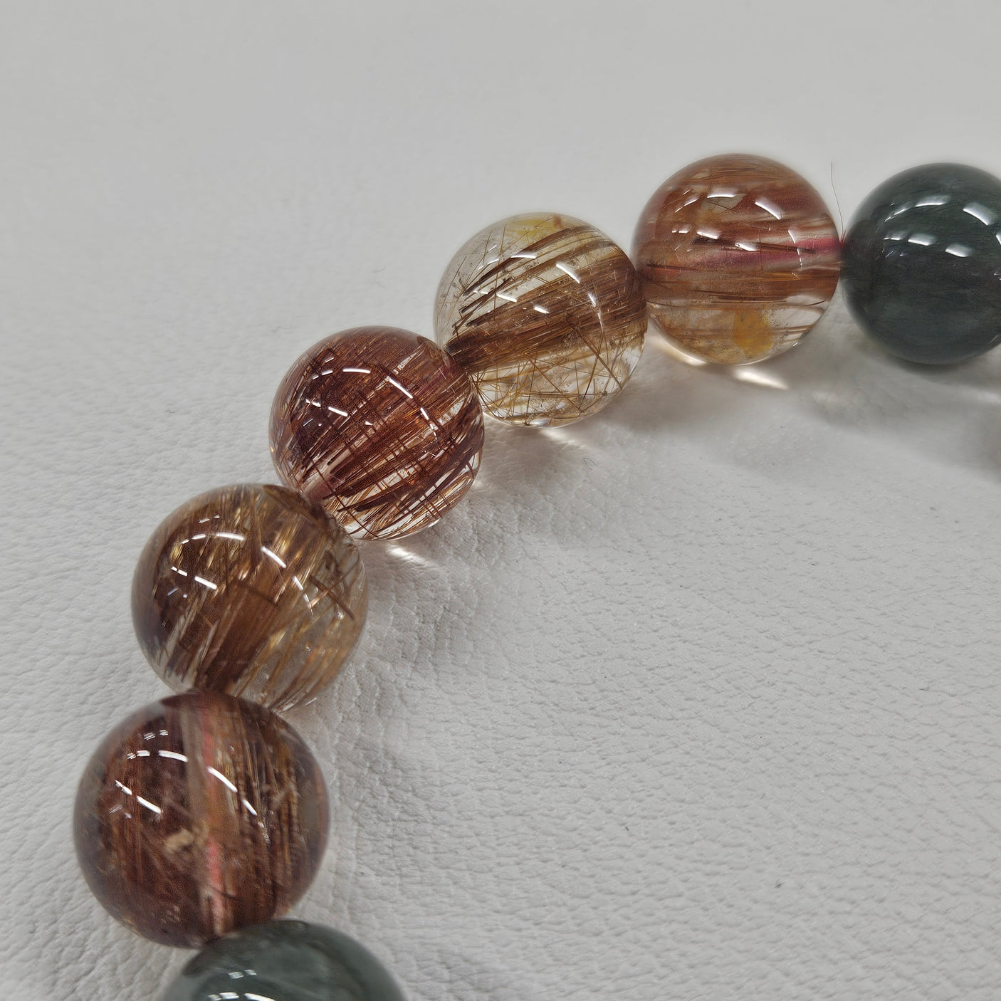 ミックスルチルブレスレット 約12mm 【会長秘蔵コレクション】<0090>