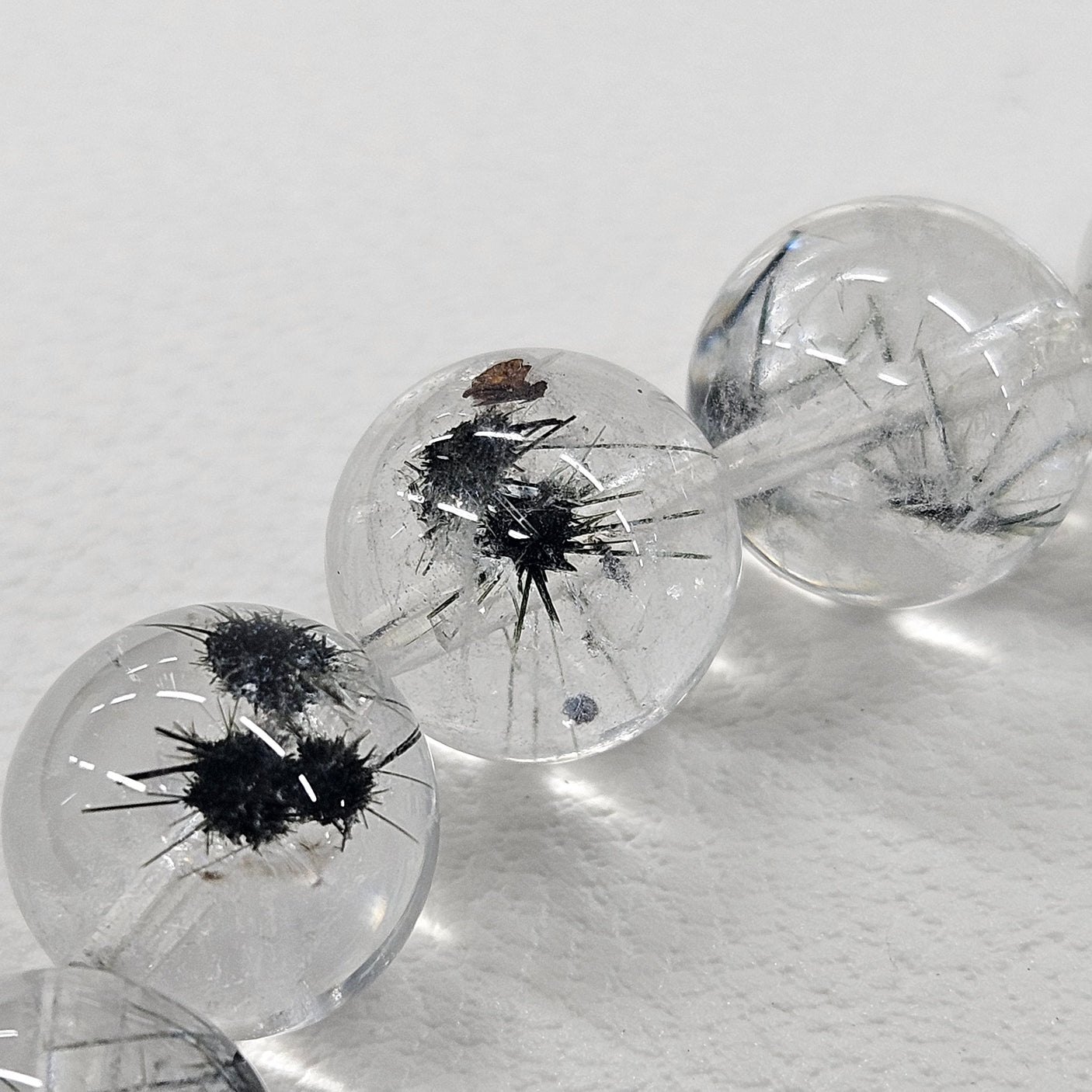 ホーランダイトインクォーツブレスレット 約10mm 【会長秘蔵コレクション】<0094>
