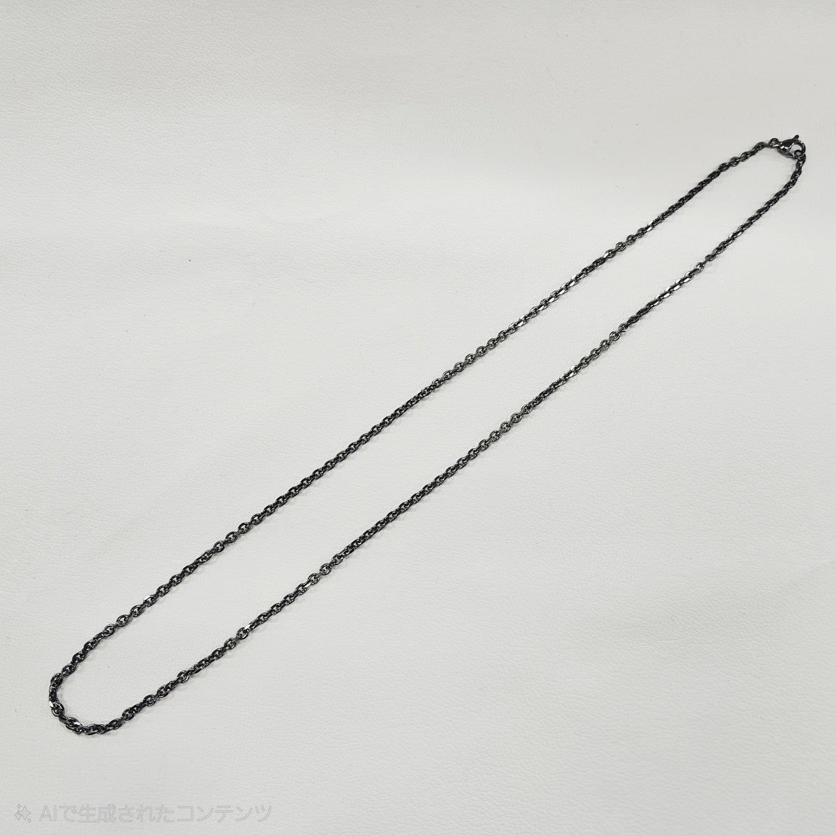 ステンレスチェーン ガンメタカラー 40/45cm(2Way) , 50/55cm(2Way) あずき型カット3mm