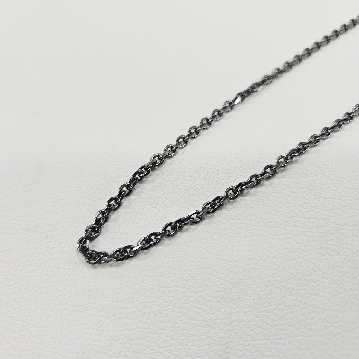 ステンレスチェーン ガンメタカラー 40/45cm(2Way) , 50/55cm(2Way) あずき型カット3mm