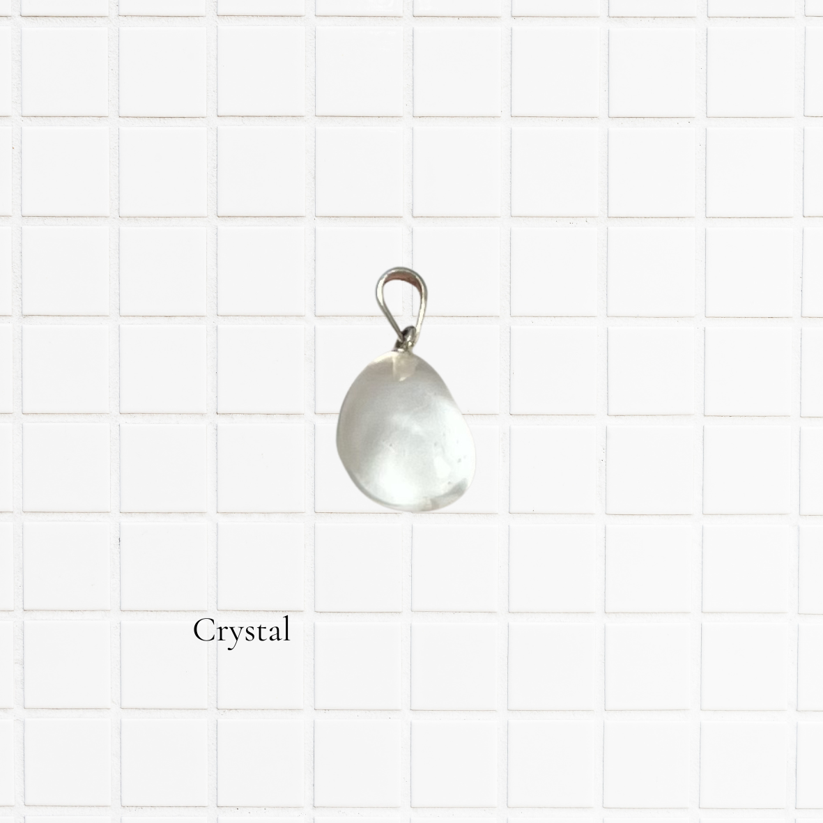ネックレスチャーム:水晶(クリスタル) / 3g 約15mm