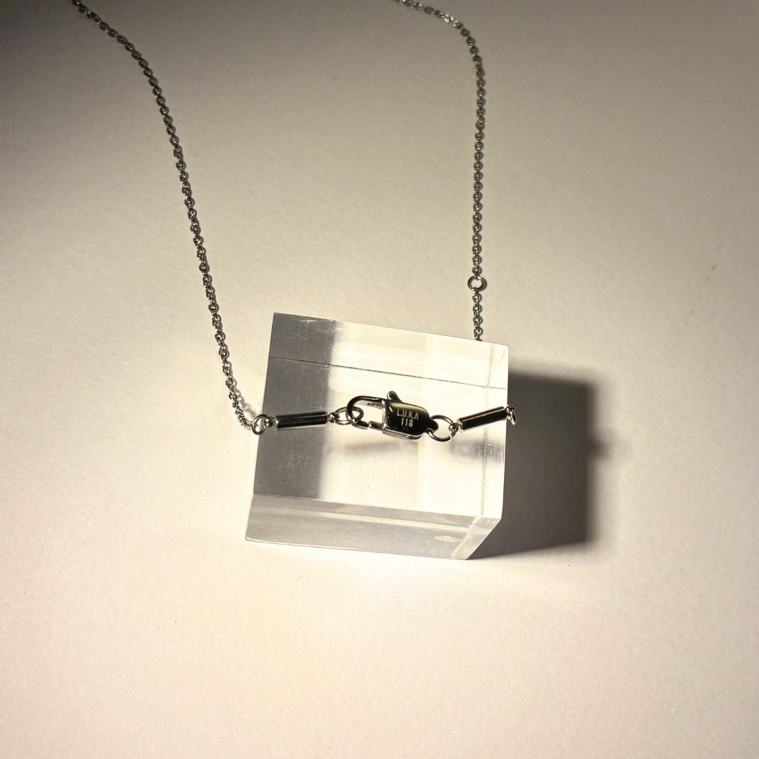 【単品売り】L.U.K.A118磁気サージカルネックレス:アズキチェーン約1.5×1mm(約45㎝)【※注意事項あり】