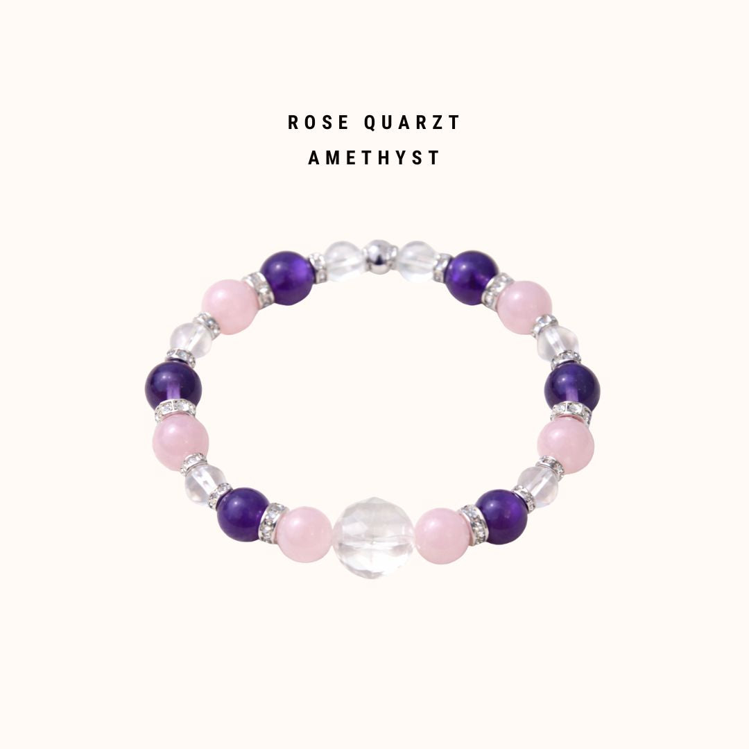 【恋愛】天然石ブレス:レディース【インカローズ付】 内径約13.5cm