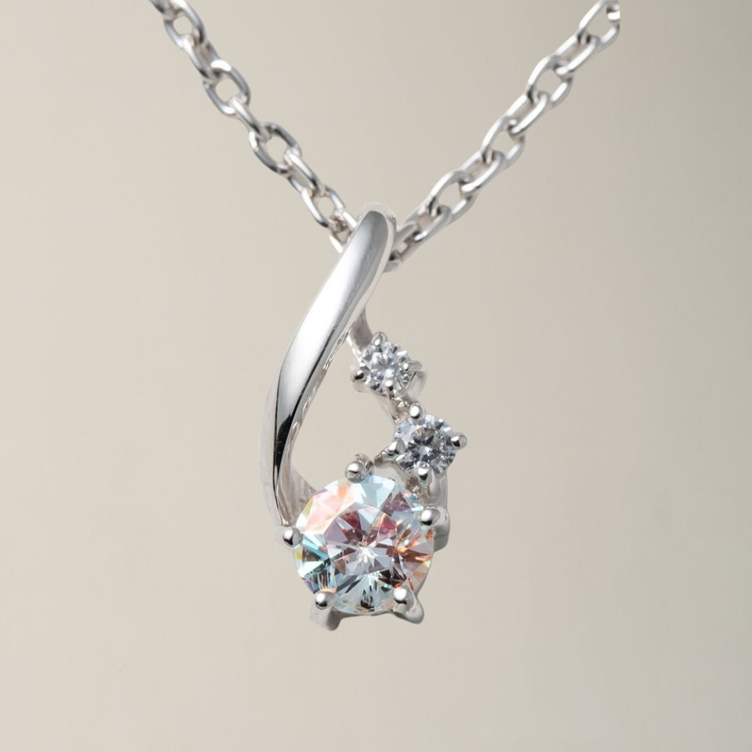 【Twinkle Dream Star premium】オーロラカラージルコンネックレス