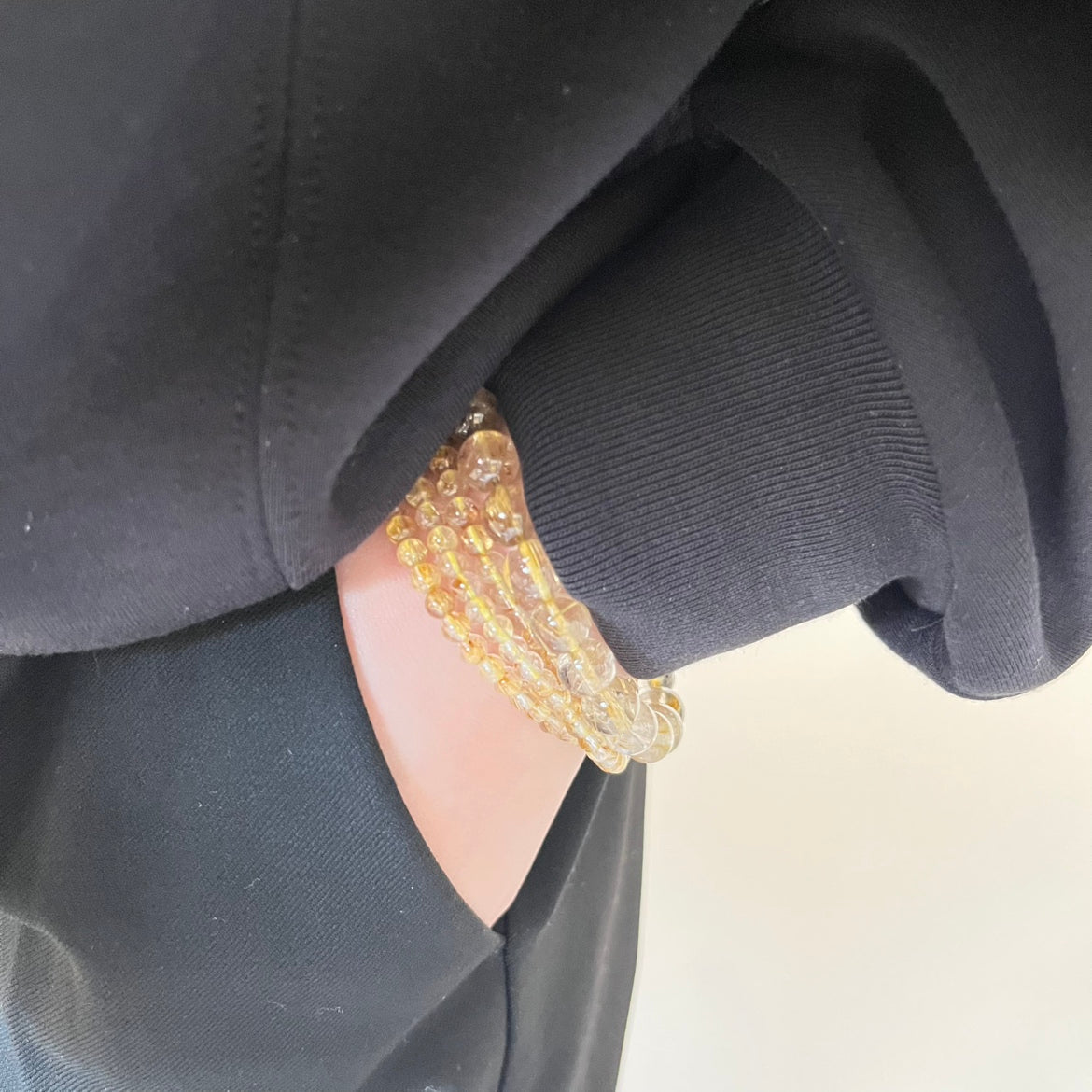 【ヒカル社長】ルチル2Wayネックレス 4-5mm 内径(長さ)52cm