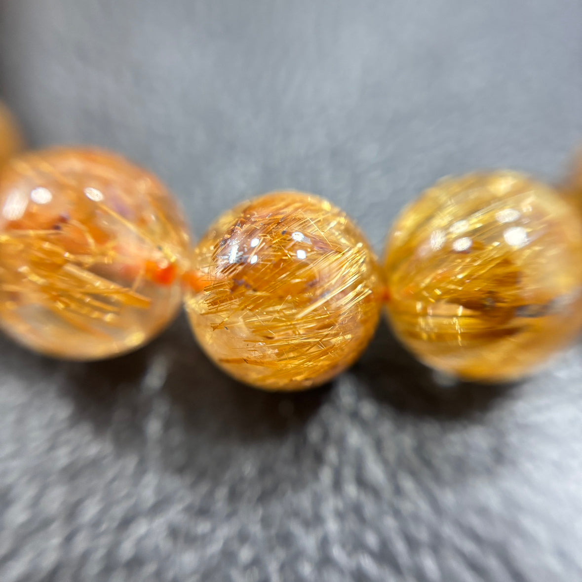 【ヒカル着用モデル】【限定2本】5Aゴールドルチルブレス 約9.5mm 内径約16cm