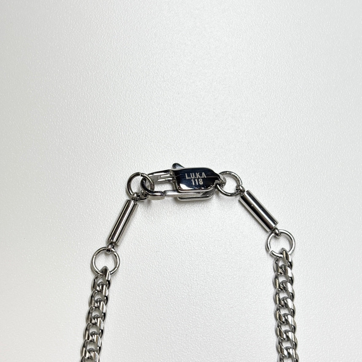 【単品売り】L.U.K.A118磁気サージカルペンダントチョーカー:キヘイ 約4×3mm(約45㎝)【※注意事項あり】