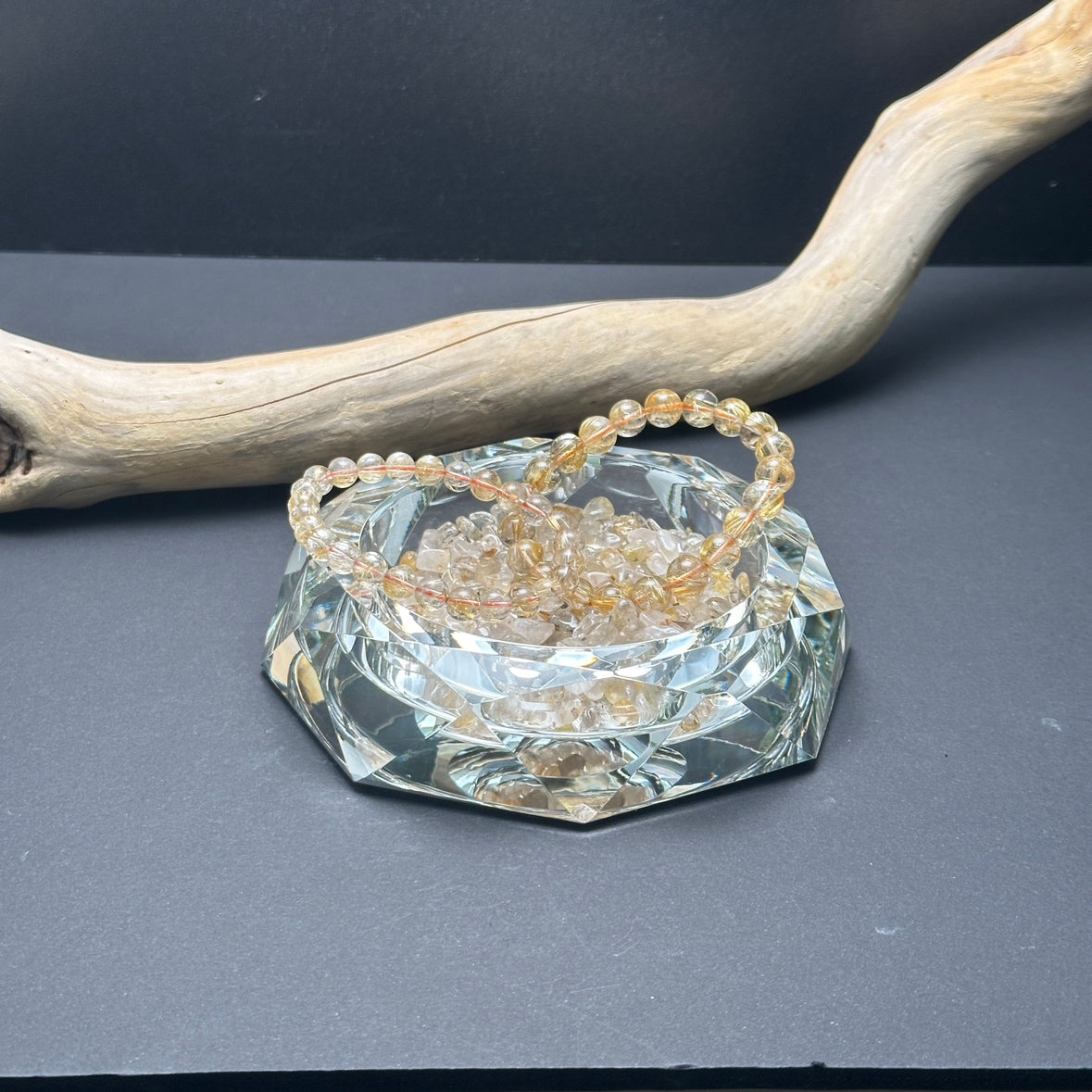 【オリパの虎500円OFFクーポン対象】浄化セット(浄化チップ・八角形ガラス皿-L)