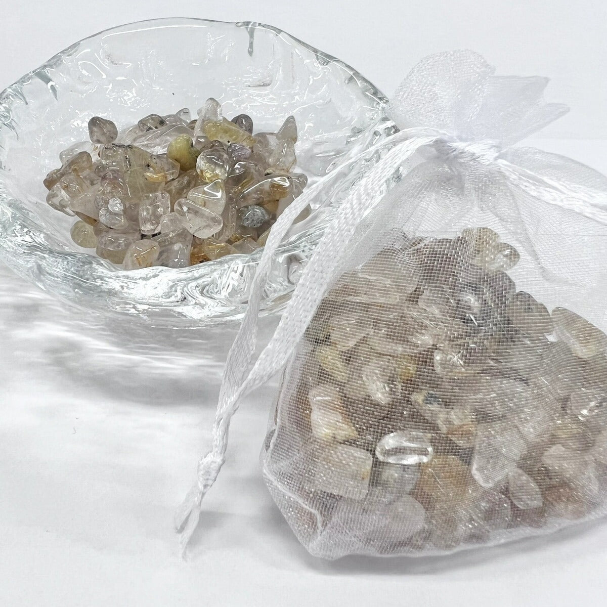 【単品売り】【お買い得】浄化チップ(ルチルクォーツ)約100g