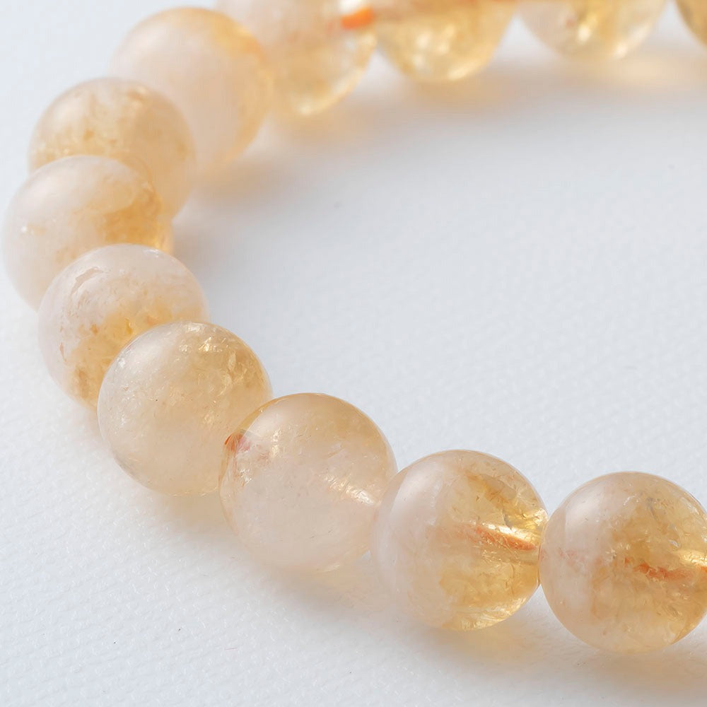 【シトリン】お買得 天然石オンリー ブレスレット(8mm)