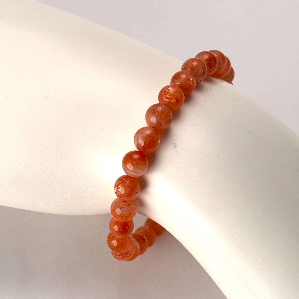 【お買い得】サンストーン ブレスレット 7mm(内径約16cm)