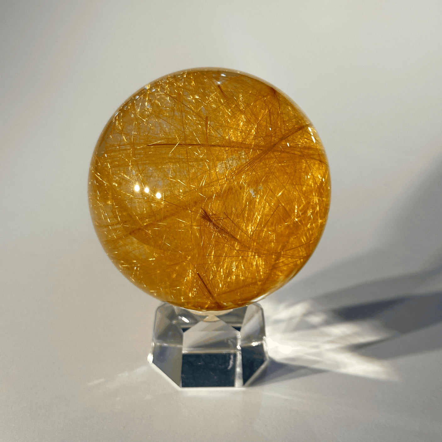 【会長ショーケースコレクション】ルチル スフィア 75.3mm