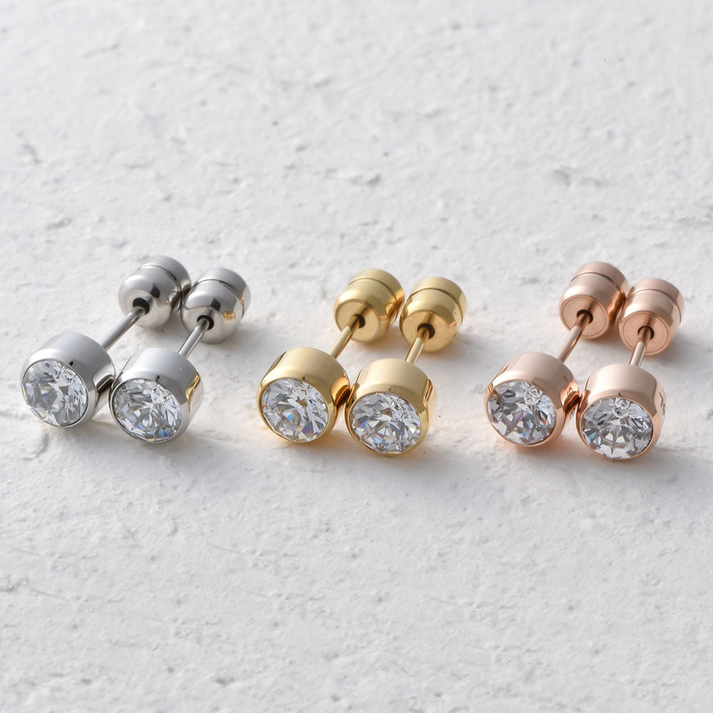 【Twinkle Dream Star premium】【両耳用】ワンストーン サージカルステンレス ピアス