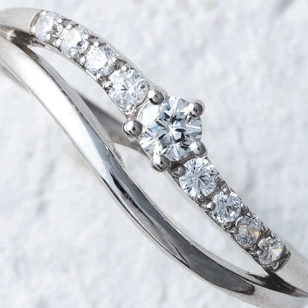 【Twinkle Dream Star premium】シンプルエレガンス シルバー925リング