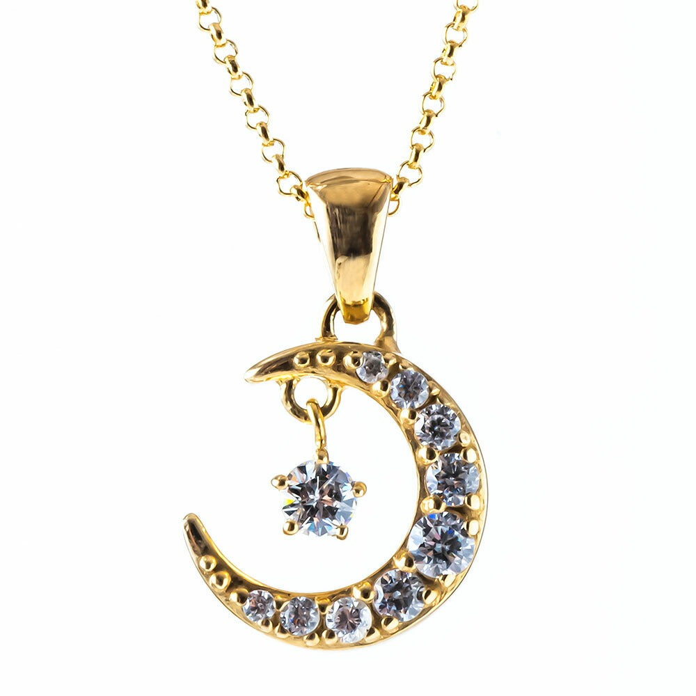 【Twinkle Dream Star premium】ムーンデザインエレガンスネックレス トップ単品