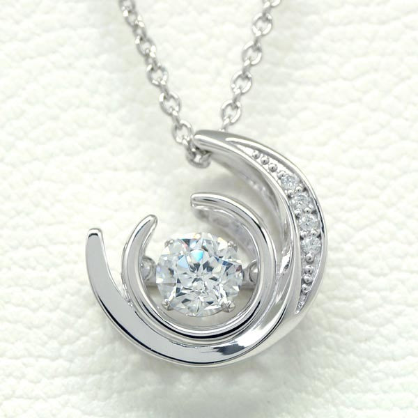 【Twinkle Dream Star premium】ムーン型シルバーネックレス トップ単品