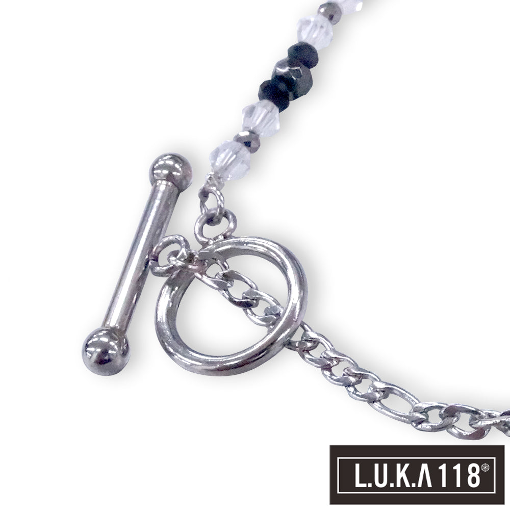 【L.U.K.A118】アンクレット:ブラックスピネル