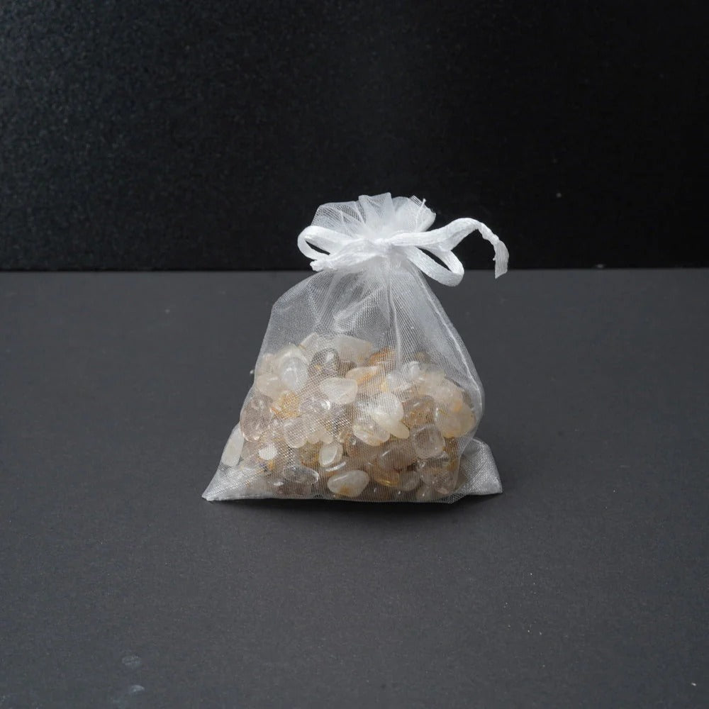 【オリパの虎500円OFFクーポン対象】ルチルクォーツ浄化チップス 約100g