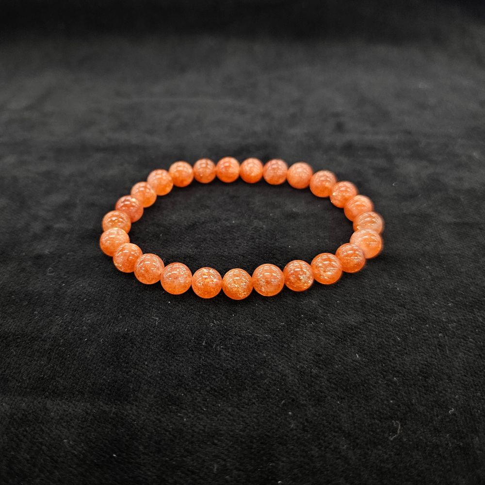 サンストーン ブレスレット 内径約16cm ルース約7mm