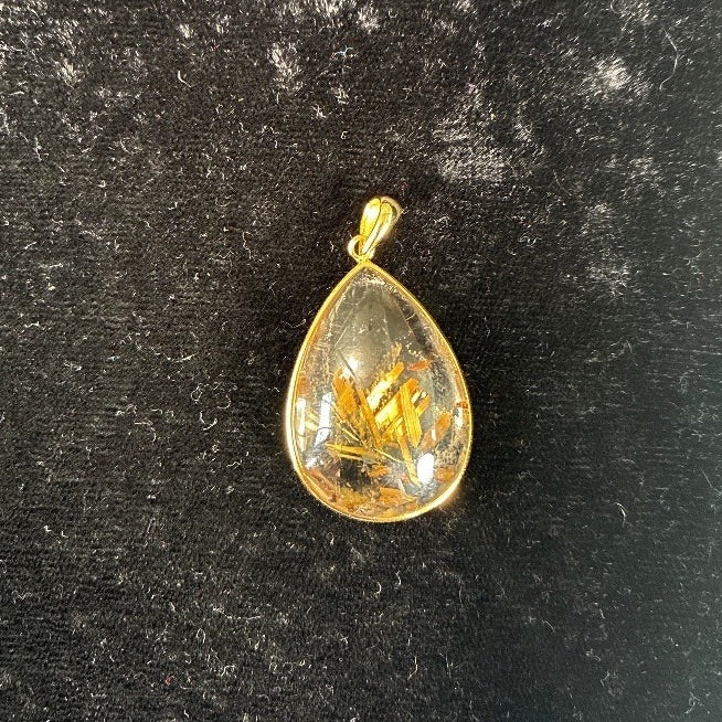 ゴールドタイチンペンダントトップ 約31.5x19mm 【会長秘蔵コレクション】<0018>