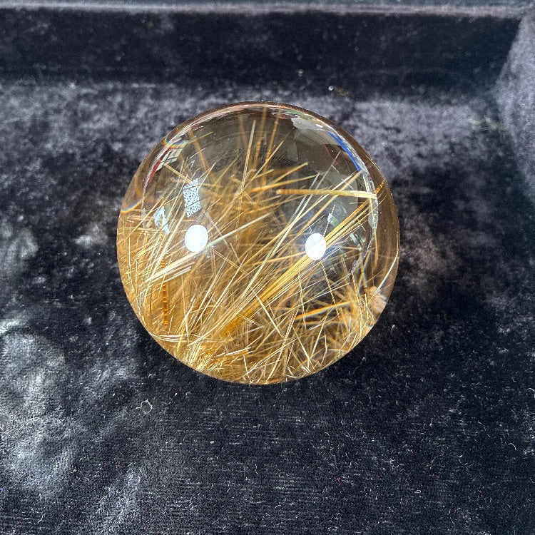 ルチル スフィア 約72mm 【会長秘蔵コレクション】<0023>