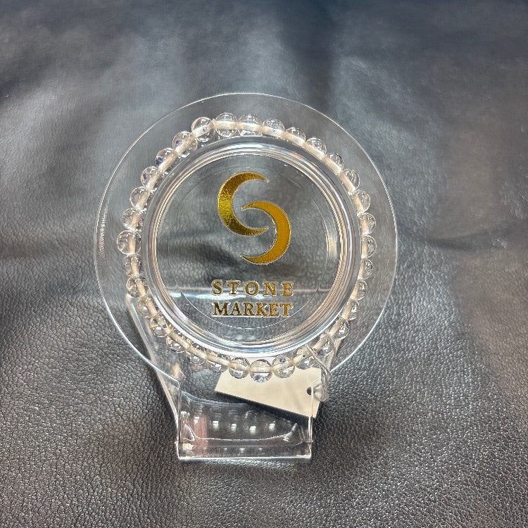 ブルーフローライトインクォーツブレスレット 6mm 【会長秘蔵コレクション】<0072>