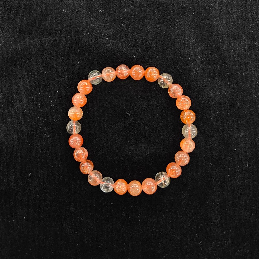 アルーシャサンストーン ブレスレット 内径約15.5cm ルース約7mm