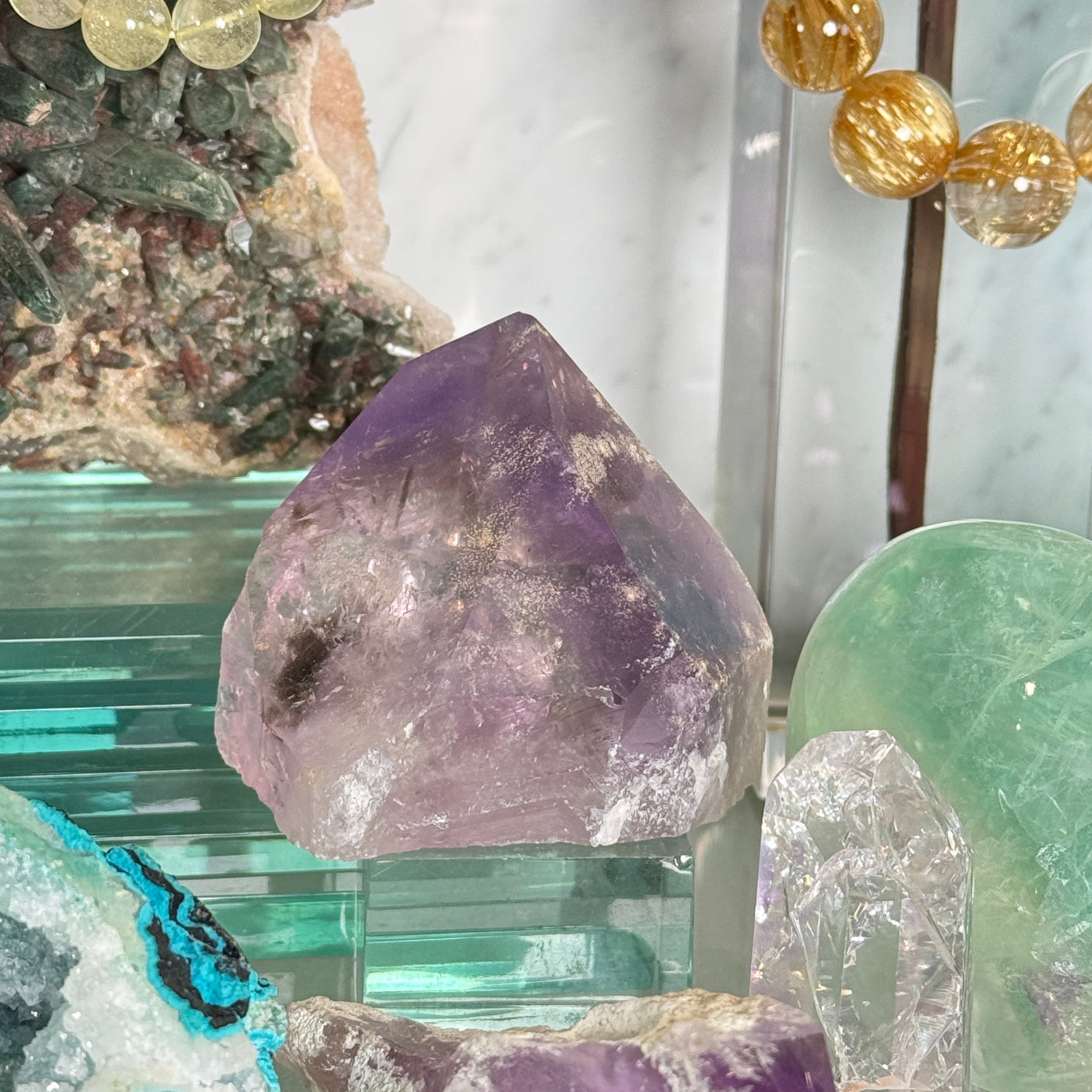 アメジストファントム原石 約60.7mm/286g 【1点限り】【中村会長ショーケースコレクション】