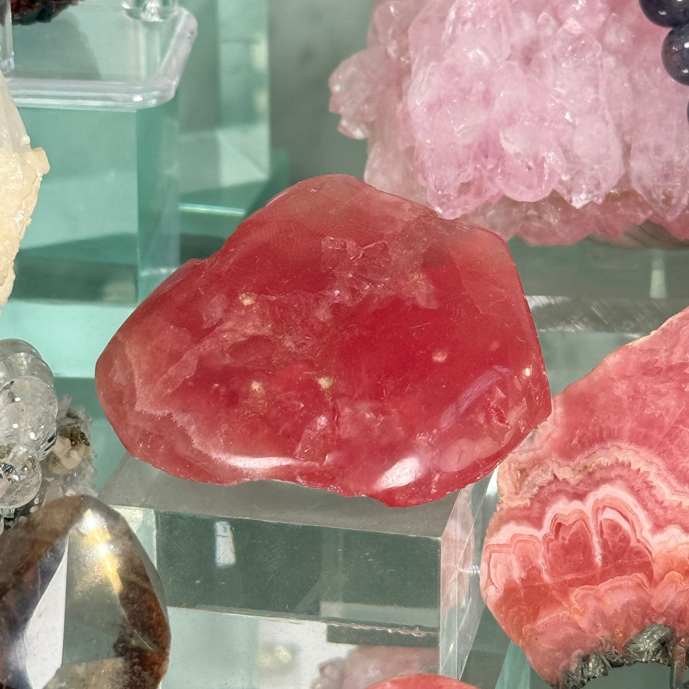 インカローズ原石 約53mm/55g 【1点限り】【中村会長ショーケースコレクション】