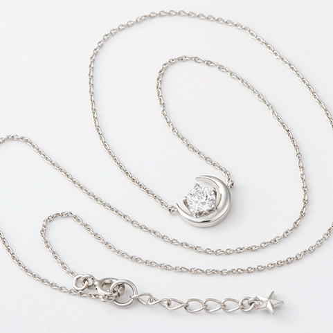 【Twinkle Dream Star premium】シルバー925三日月デザインネックレス