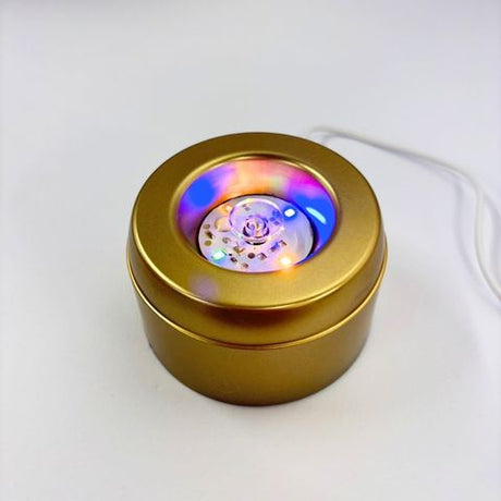 水晶盛り塩（珪藻土皿付）- KAMI：レインボーライトSet
