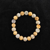 おいせ石×白檀 ブレスレット 内径約16.5cm ルース約10mm