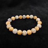 おいせ石×白檀 ブレスレット 内径約16.5cm ルース約10mm