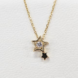 【Twinkle Dream Star premium】 ジルコン ステンレスネックレス
