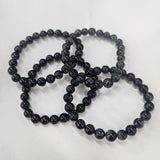 【高品質】 ブラックルチルクォーツ ブレスレット 7mm