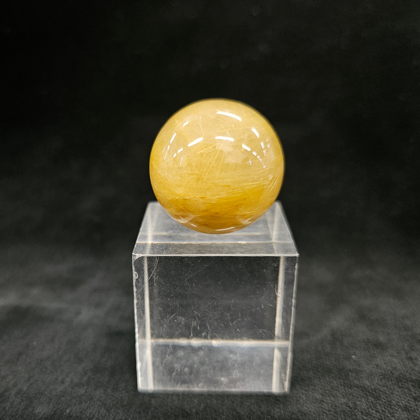 ゴールドルチルスフィア 約25mm（アクリル台座付き）-A