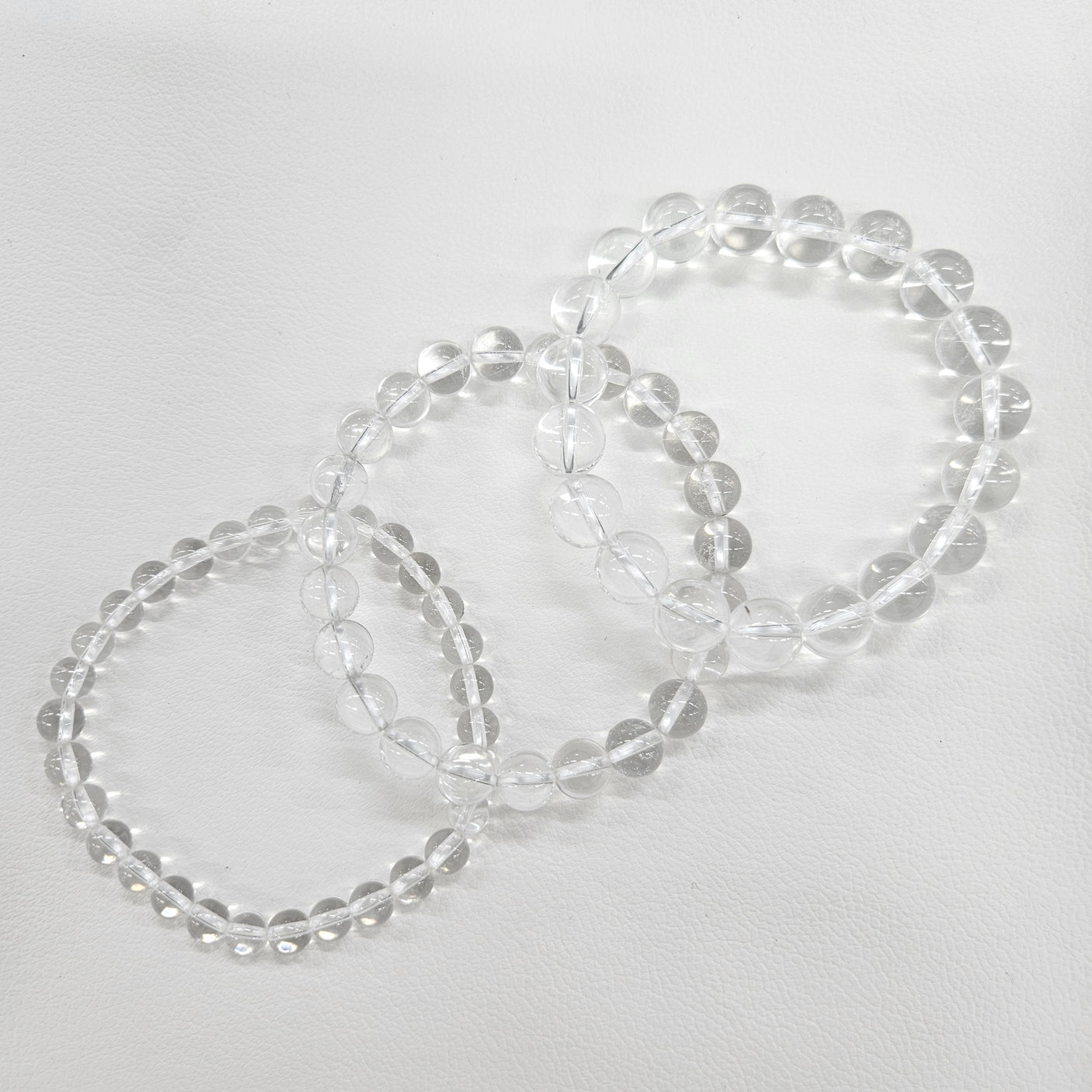 【お買い得】水晶ブレスレット　6mm・8mm・10mm