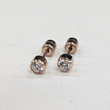 【Twinkle Dream Star premium】【両耳用】ワンストーン サージカルステンレス ピアス