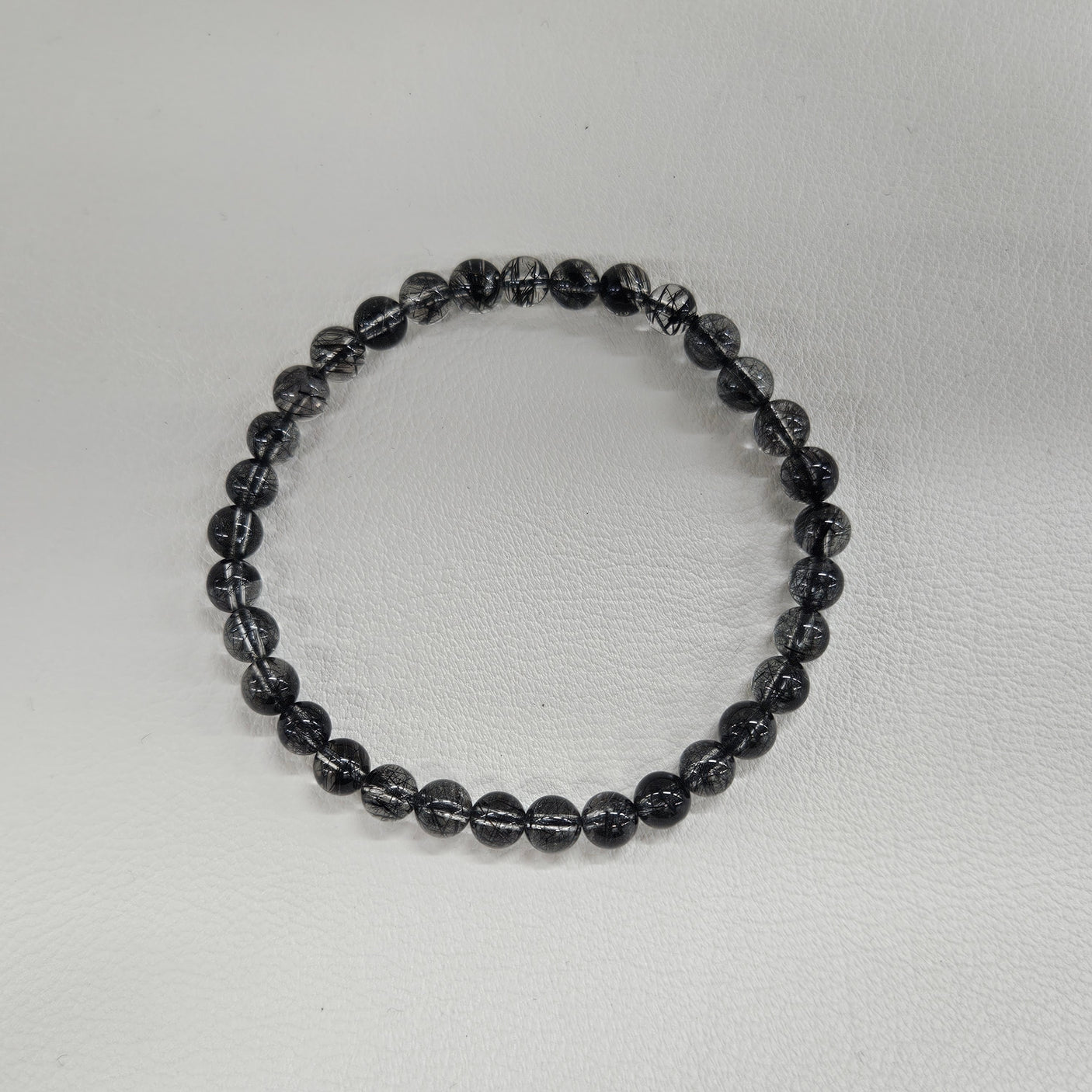 【高品質】ブラックルチルクォーツ ブレスレット 5mm