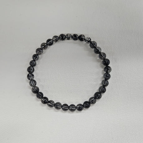 【高品質】ブラックルチルクォーツ ブレスレット 5mm